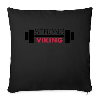 Strong Viking - Sofakissenbezug 45 x 45 cm - Schwarz - Vorne