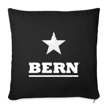 BERN - Sofakissenbezug 45 x 45 cm - Schwarz - Vorne