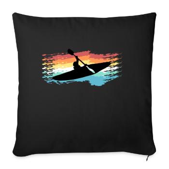 Kayak - Sofakissenbezug 45 x 45 cm - Schwarz - Vorne