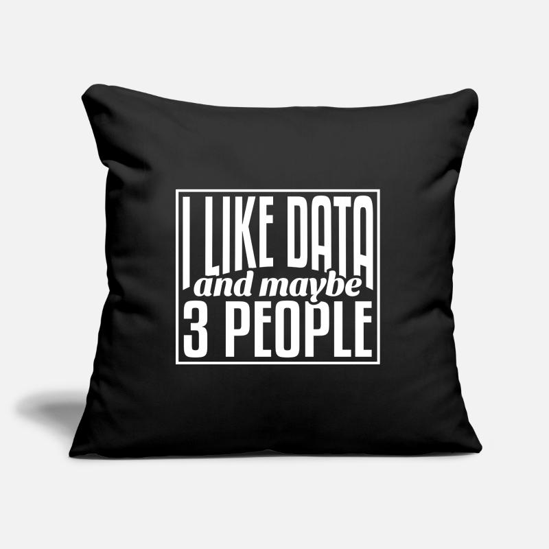 Data Data Science Data Analyst Sofa pillowcase 17,3'' x 17,3'' (45 x 45 cm)