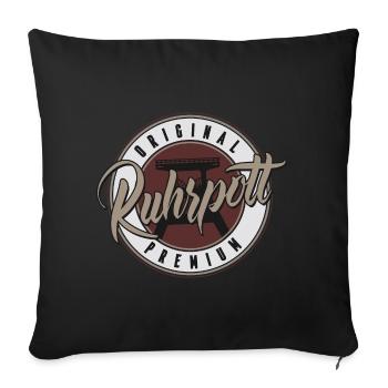 Ruhrgebiet Geschenk Ruhrpott Sprüche Bergbau Shirt - Sofakissenbezug 45 x 45 cm - Schwarz - Vorne