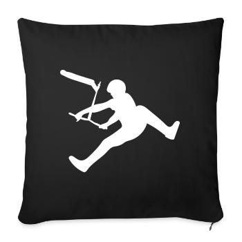Stuntscooter Scooter Pedal Scooter - Sofa pillowcase 17,3'' x 17,3'' (45 x 45 cm) - black - Front