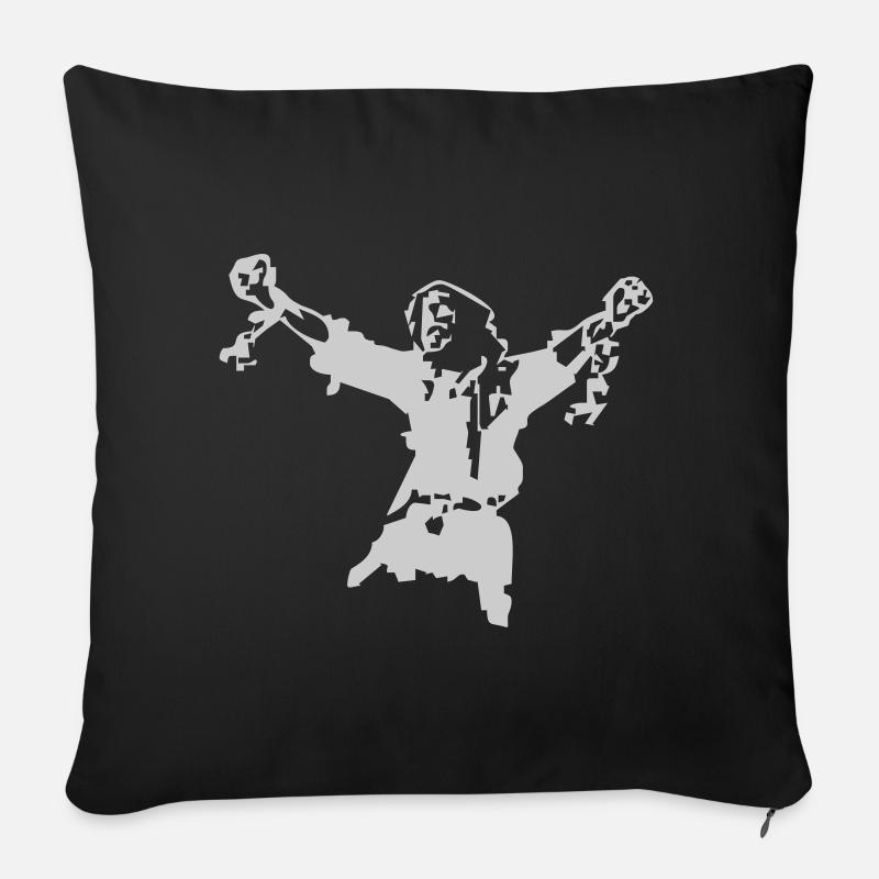 Freedom fighter - Sofa pillowcase 17,3'' x 17,3'' (45 x 45 cm) - black