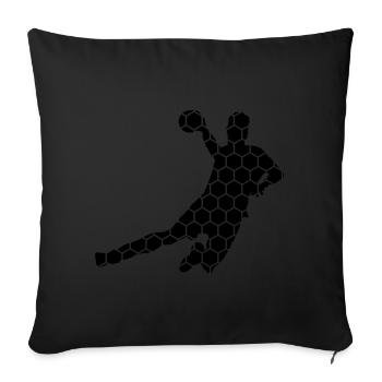 Joueurs de handball masculins Handball féminin Handball Sp - Housse de coussin décorative 45 x 45 cm - noir - Devant