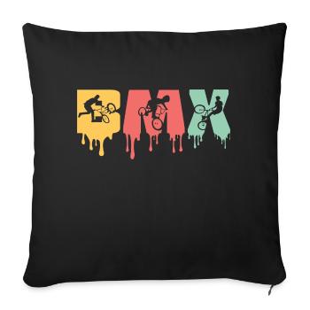 VÉLO DE MONTAGNE BMX - Housse de coussin décorative 45 x 45 cm - noir - Devant