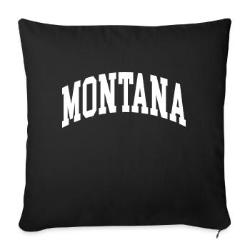 Montana - Housse de coussin décorative 45 x 45 cm - noir - Devant