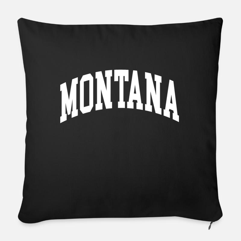 montana - Sofakissenbezug 45 x 45 cm - Schwarz