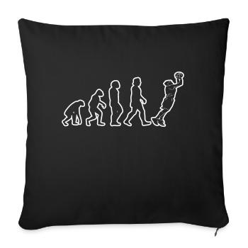 Basket-ball Équipe de basket-ball Basketteur - Housse de coussin décorative 45 x 45 cm - noir - Devant