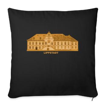 Hôtel de ville de Lippstadt Soest Rhénanie-du-Nord-Westphalie - Housse de coussin décorative 45 x 45 cm - noir - Devant