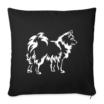 Spitz "Black Edition" - Sofakissenbezug 45 x 45 cm - Schwarz - Vorne