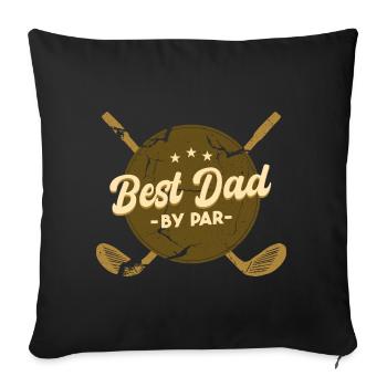 Golf Dad Father's Day Golfing Dad - Sofa pillowcase 17,3'' x 17,3'' (45 x 45 cm) - black - Front