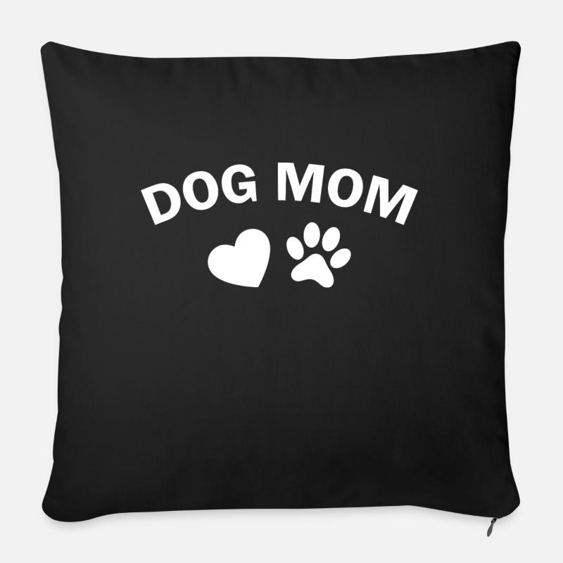 Hund Dog - Sofakissenbezug 45 x 45 cm - Schwarz