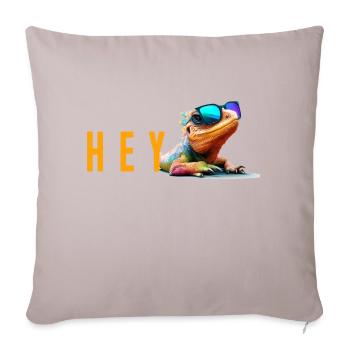 lizard hey - Sofa pillowcase 17,3'' x 17,3'' (45 x 45 cm) - light taupe - Front