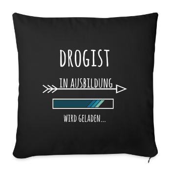 Drogist Ausbildung Beruf Geschenk Drogerie - Sofakissenbezug 45 x 45 cm - Schwarz - Vorne