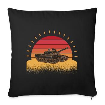 Tanker Soldier Evolution Tank - Sofa pillowcase 17,3'' x 17,3'' (45 x 45 cm) - black - Front