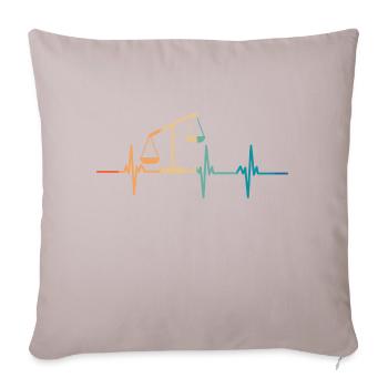 Heartbeat Balance - Sofa pillowcase 17,3'' x 17,3'' (45 x 45 cm) - light taupe - Front