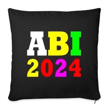 Abi 2024 - Sofakissenbezug 45 x 45 cm - Schwarz - Vorne