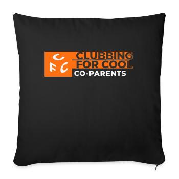 Club des parents Drôle Famille Enfants Lien Les enfants aiment - Housse de coussin décorative 45 x 45 cm - noir - Devant