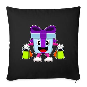 Christmas Shopping Package - Sofa pillowcase 17,3'' x 17,3'' (45 x 45 cm) - black - Front