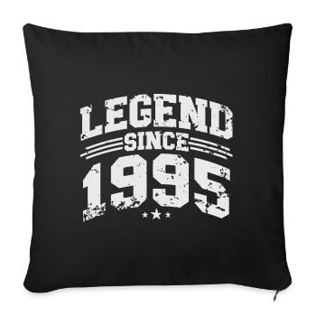 Legend Since 1995 Cadeau d’anniversaire vintage - Housse de coussin décorative 45 x 45 cm - noir - Devant