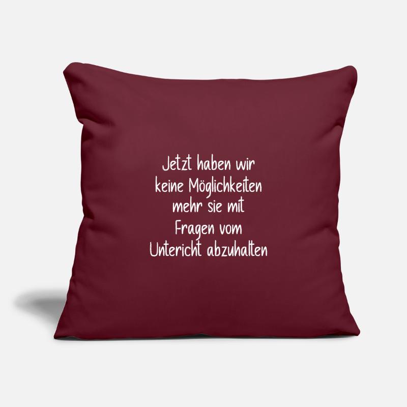 Lehrer Abschiedsgeschenk Spruch Sofakissenbezug 45 x 45 cm