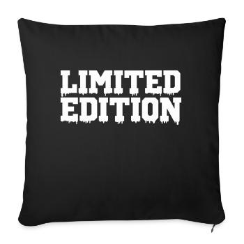 Édition limitée - Housse de coussin décorative 45 x 45 cm - noir - Devant