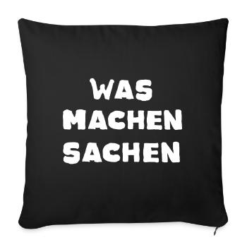 What do things do - gift idea craftsmen - Sofa pillowcase 17,3'' x 17,3'' (45 x 45 cm) - black - Front