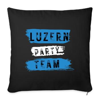 Luzern Party Team - Sofakissenbezug 45 x 45 cm - Schwarz - Vorne