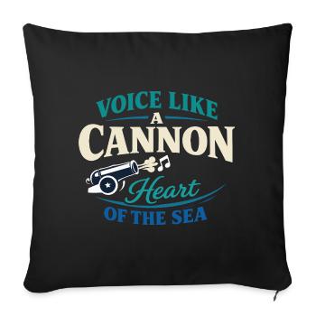 Shanty Crew folk music community - Sofa pillowcase 17,3'' x 17,3'' (45 x 45 cm) - black - Front