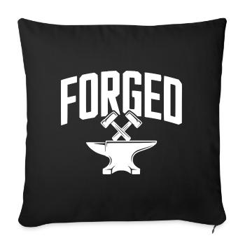 Forged - Sofa pillowcase 17,3'' x 17,3'' (45 x 45 cm) - black - Front