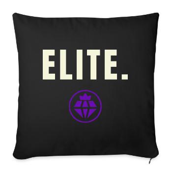 Elite. Success Edition - Royal Purple Crown - Sofakissenbezug 45 x 45 cm - Schwarz - Vorne