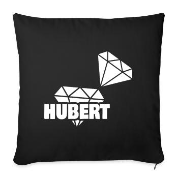 Cadeau pour Hubert - Housse de coussin décorative 45 x 45 cm - noir - Devant