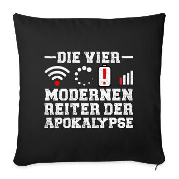 Computers THE FOUR HORSEMEN OF THE MODERN APOCALYPSE - Sofa pillowcase 17,3'' x 17,3'' (45 x 45 cm) - black - Front