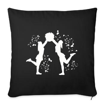 Cheerleader Cheer Mom Cheerleading - Sofa pillowcase 17,3'' x 17,3'' (45 x 45 cm) - black - Front