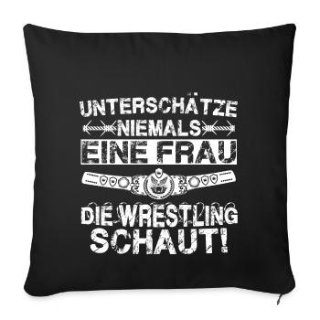 Wrestling - Sofakissenbezug 45 x 45 cm - Schwarz - Vorne