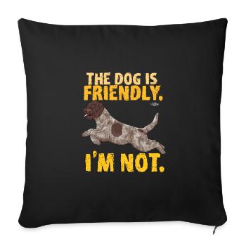 lagottofriendly - Sofakissenbezug 45 x 45 cm - Schwarz - Vorne