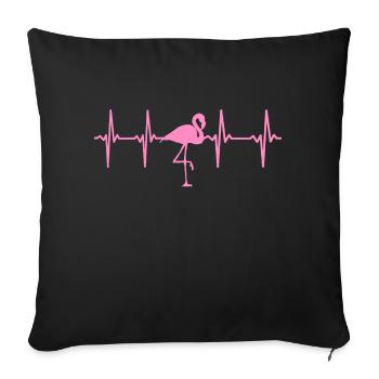 FLAMANT - Housse de coussin décorative 45 x 45 cm - noir - Devant
