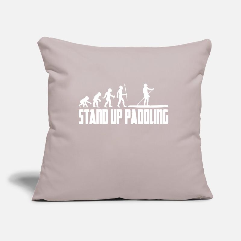Paddle Evolution Paddle Stand Up Paddle SUP Housse de coussin décorative 45 x 45 cm