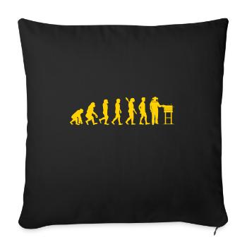 Cadeau de miel abeille abeille apiculteur - Housse de coussin décorative 45 x 45 cm - noir - Devant