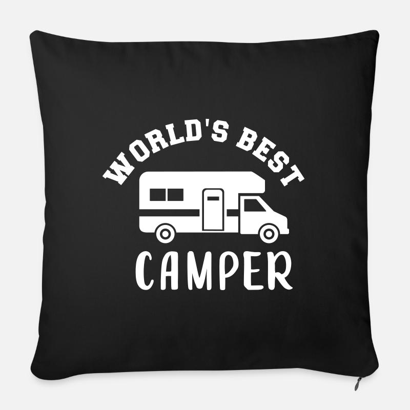 Wohnmobil - Sofakissenbezug 45 x 45 cm - Schwarz