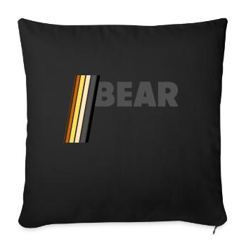 Bear - Sofakissenbezug 45 x 45 cm - Schwarz - Vorne