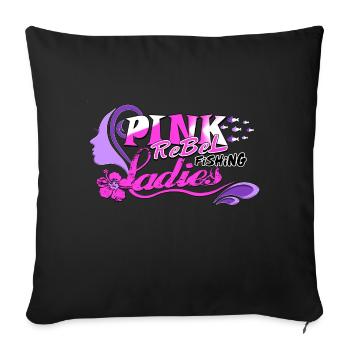 Femmes pêcheurs - Housse de coussin décorative 45 x 45 cm - noir - Devant