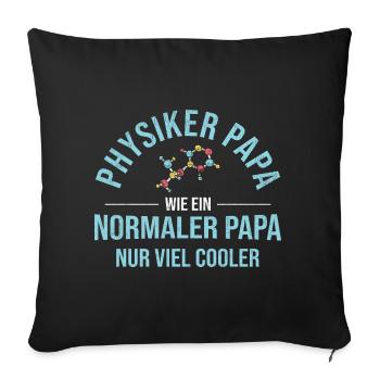 Physik Nerd - Sofakissenbezug 45 x 45 cm - Schwarz - Vorne