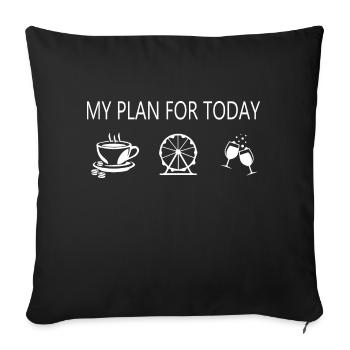 Rollercoaster Roller Coaster - Sofa pillowcase 17,3'' x 17,3'' (45 x 45 cm) - black - Front