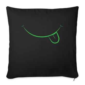 content - Housse de coussin décorative 45 x 45 cm - noir - Devant