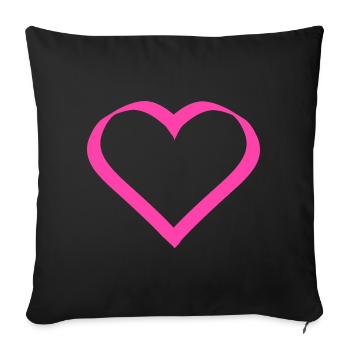Cadeau pour la fête des mères : Idée de cadeau pour la fête des mères - Housse de coussin décorative 45 x 45 cm - noir - Devant