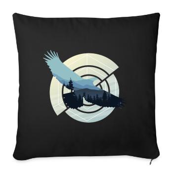 Nationaler Tag des Vogels (05. Januar) - Sofakissenbezug 45 x 45 cm - Schwarz - Vorne