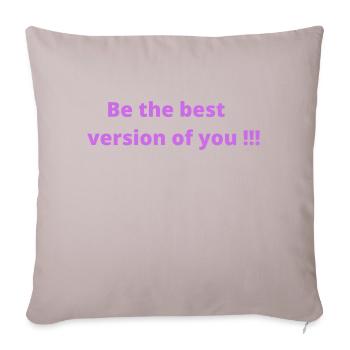 Be the best version of you - Housse de coussin décorative 45 x 45 cm - taupe clair - Devant