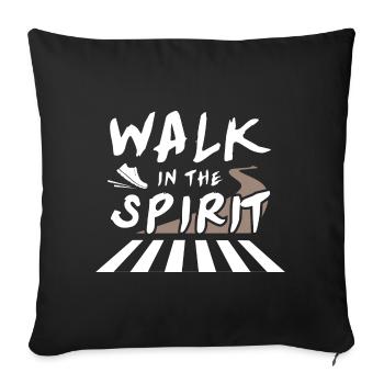 Walk in the Spirit - Housse de coussin décorative 45 x 45 cm - noir - Devant