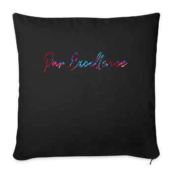 par excellence Français France spécial unique LZN - Housse de coussin décorative 45 x 45 cm - noir - Devant